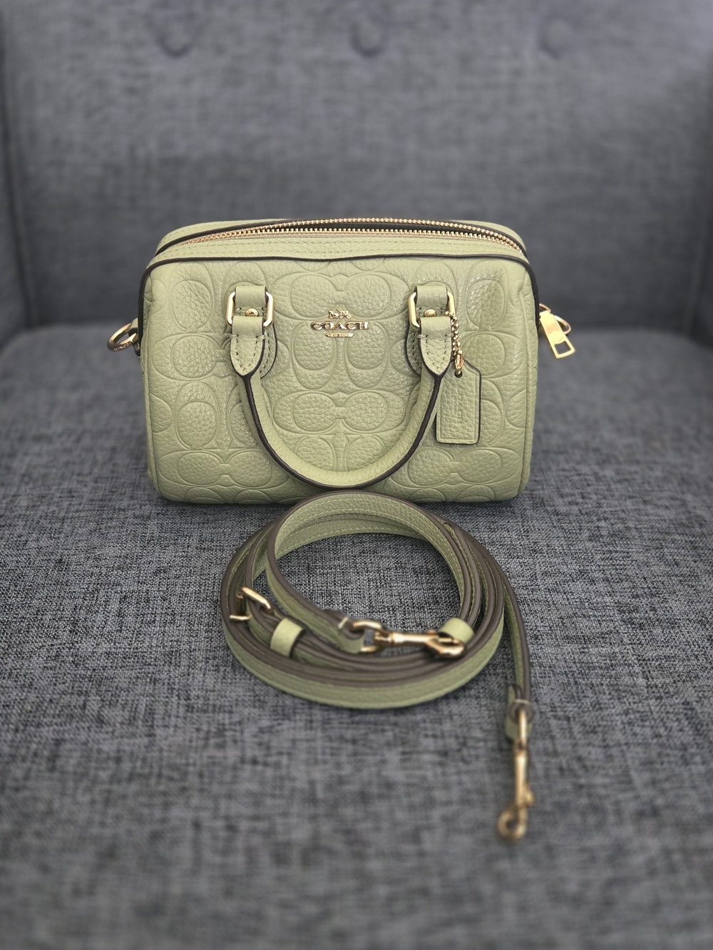 Coach Mini Rowan- Pistachio